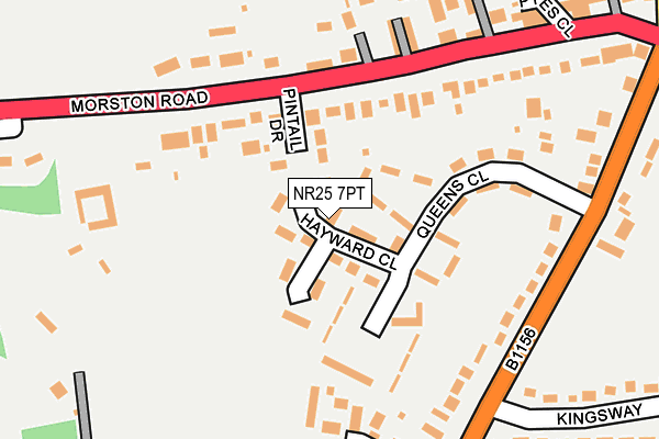 NR25 7PT map - OS OpenMap – Local (Ordnance Survey)