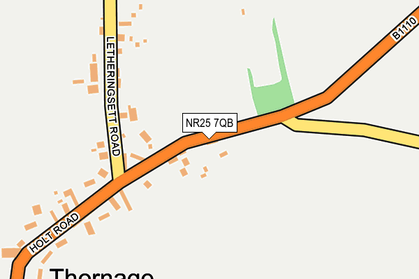 NR25 7QB map - OS OpenMap – Local (Ordnance Survey)