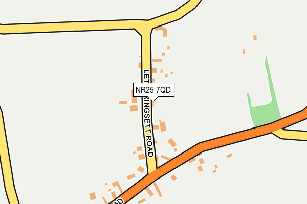 NR25 7QD map - OS OpenMap – Local (Ordnance Survey)