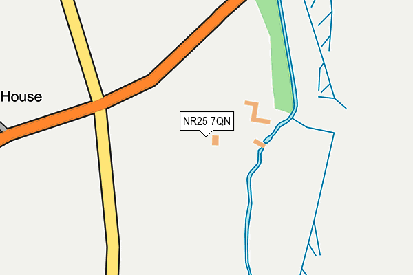 NR25 7QN map - OS OpenMap – Local (Ordnance Survey)