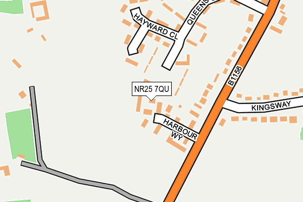 NR25 7QU map - OS OpenMap – Local (Ordnance Survey)