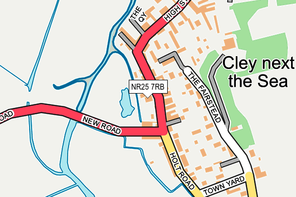 NR25 7RB map - OS OpenMap – Local (Ordnance Survey)