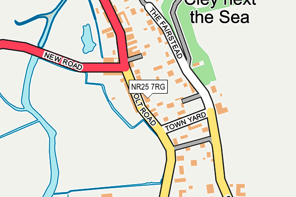 NR25 7RG map - OS OpenMap – Local (Ordnance Survey)