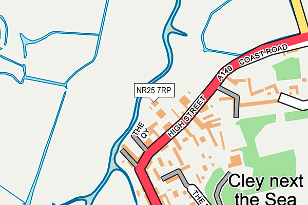 NR25 7RP map - OS OpenMap – Local (Ordnance Survey)