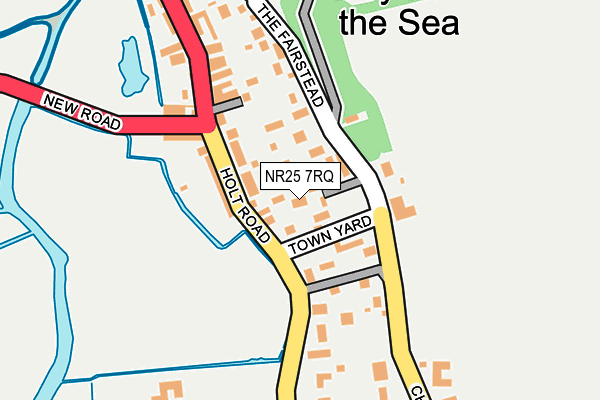NR25 7RQ map - OS OpenMap – Local (Ordnance Survey)