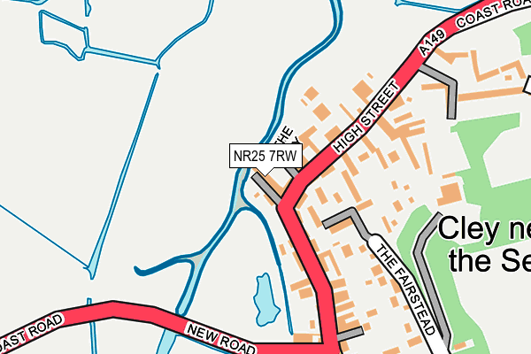 NR25 7RW map - OS OpenMap – Local (Ordnance Survey)