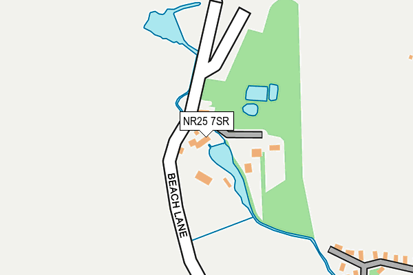 NR25 7SR map - OS OpenMap – Local (Ordnance Survey)