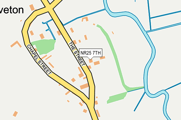 NR25 7TH map - OS OpenMap – Local (Ordnance Survey)