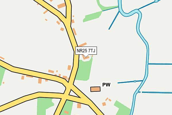 NR25 7TJ map - OS OpenMap – Local (Ordnance Survey)