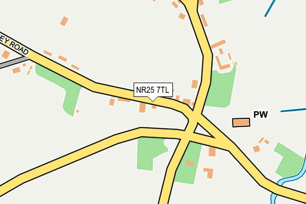 NR25 7TL map - OS OpenMap – Local (Ordnance Survey)
