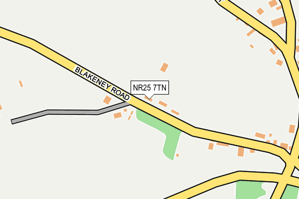 NR25 7TN map - OS OpenMap – Local (Ordnance Survey)