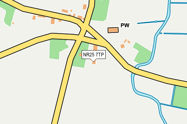 NR25 7TP map - OS OpenMap – Local (Ordnance Survey)