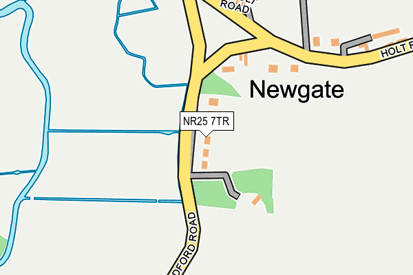 NR25 7TR map - OS OpenMap – Local (Ordnance Survey)