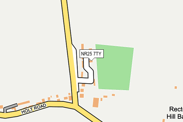 NR25 7TY map - OS OpenMap – Local (Ordnance Survey)