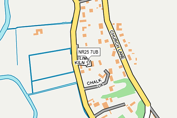 NR25 7UB map - OS OpenMap – Local (Ordnance Survey)