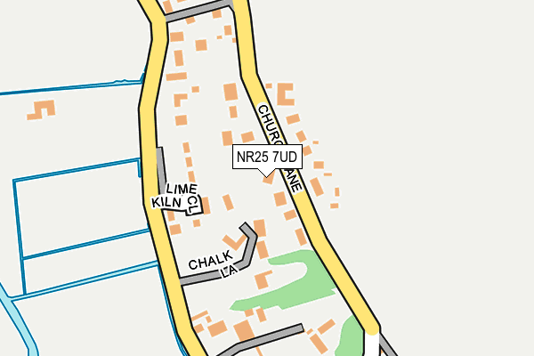 NR25 7UD map - OS OpenMap – Local (Ordnance Survey)