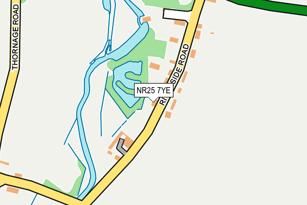 NR25 7YE map - OS OpenMap – Local (Ordnance Survey)