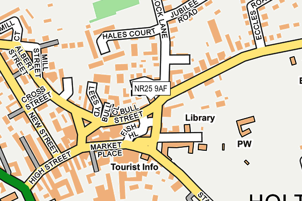 NR25 9AF map - OS OpenMap – Local (Ordnance Survey)