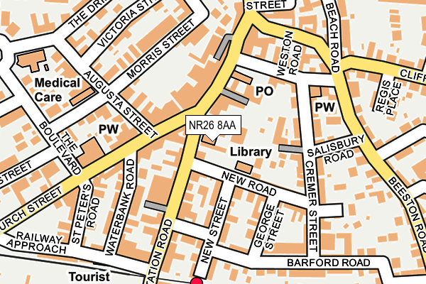 NR26 8AA map - OS OpenMap – Local (Ordnance Survey)