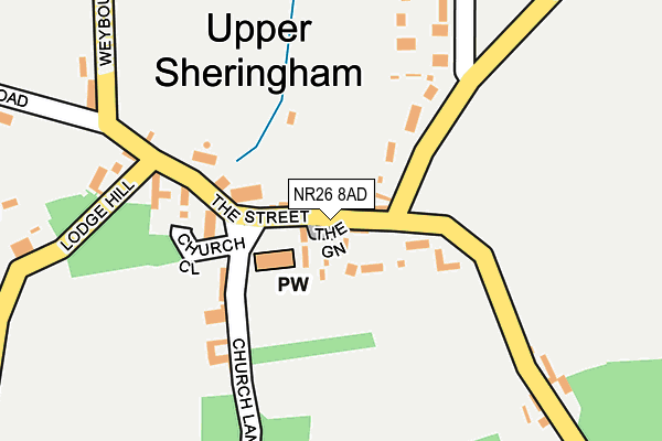 NR26 8AD map - OS OpenMap – Local (Ordnance Survey)