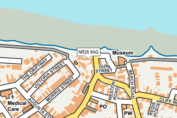 NR26 8AG map - OS OpenMap – Local (Ordnance Survey)