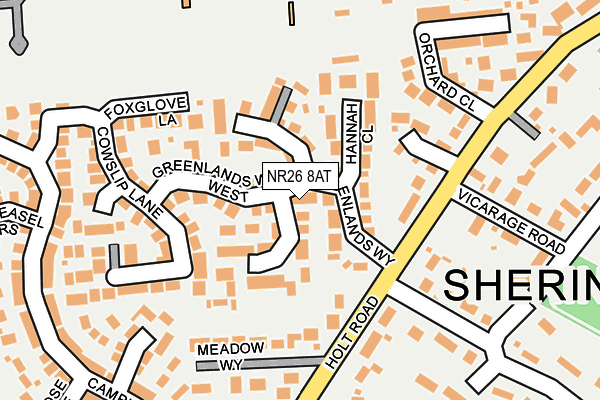 NR26 8AT map - OS OpenMap – Local (Ordnance Survey)