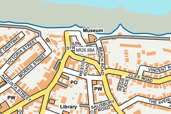 NR26 8BA map - OS OpenMap – Local (Ordnance Survey)