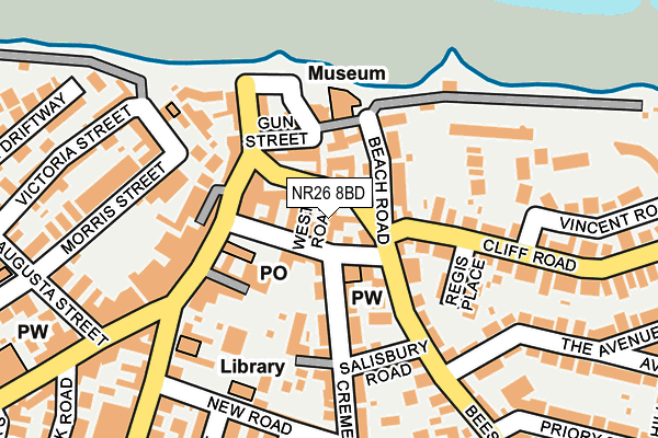 NR26 8BD map - OS OpenMap – Local (Ordnance Survey)