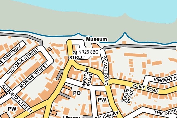 Map of SHERINGHAM MUSEUM NORFOLK TRUST (TRADING) LIMITED at local scale