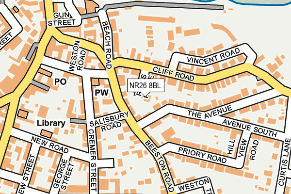 NR26 8BL map - OS OpenMap – Local (Ordnance Survey)