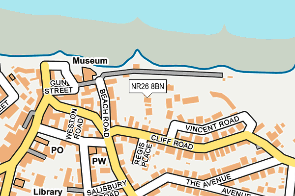 NR26 8BN map - OS OpenMap – Local (Ordnance Survey)