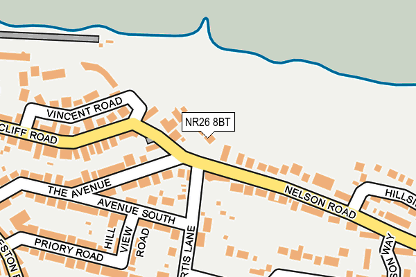 NR26 8BT map - OS OpenMap – Local (Ordnance Survey)