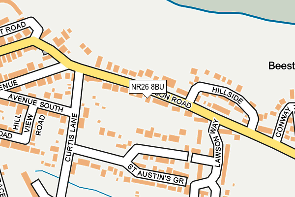NR26 8BU map - OS OpenMap – Local (Ordnance Survey)