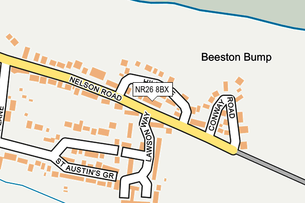 NR26 8BX map - OS OpenMap – Local (Ordnance Survey)