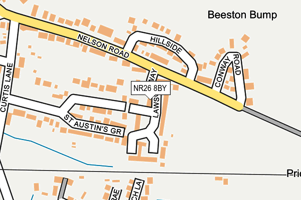 NR26 8BY map - OS OpenMap – Local (Ordnance Survey)