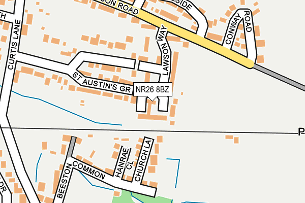 NR26 8BZ map - OS OpenMap – Local (Ordnance Survey)