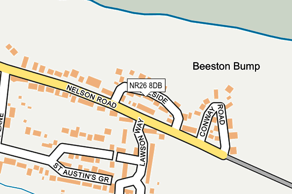 NR26 8DB map - OS OpenMap – Local (Ordnance Survey)