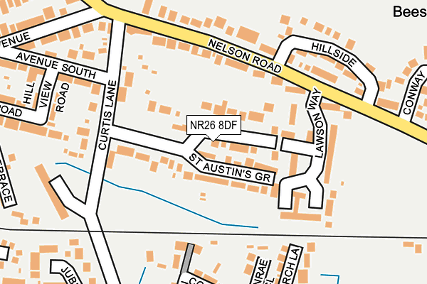 NR26 8DF map - OS OpenMap – Local (Ordnance Survey)