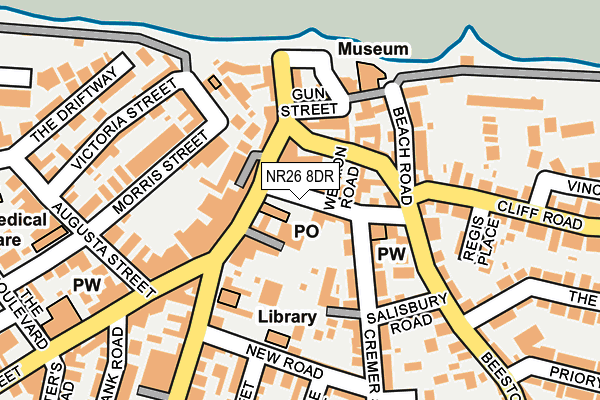 NR26 8DR map - OS OpenMap – Local (Ordnance Survey)