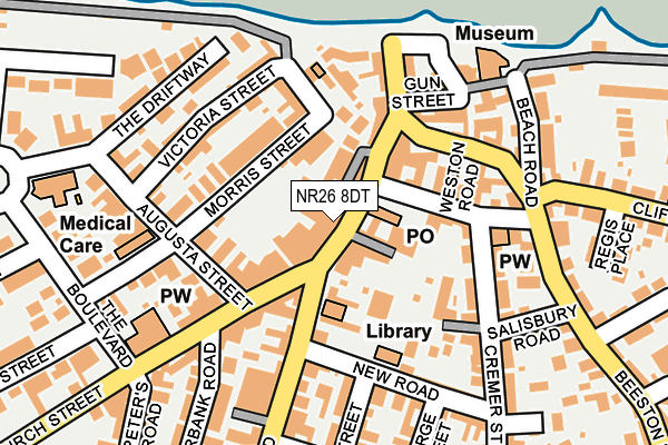 NR26 8DT map - OS OpenMap – Local (Ordnance Survey)