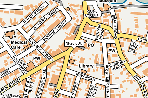 NR26 8DU map - OS OpenMap – Local (Ordnance Survey)