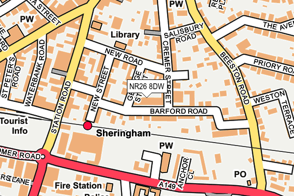 NR26 8DW map - OS OpenMap – Local (Ordnance Survey)