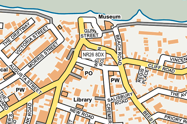 NR26 8DX map - OS OpenMap – Local (Ordnance Survey)