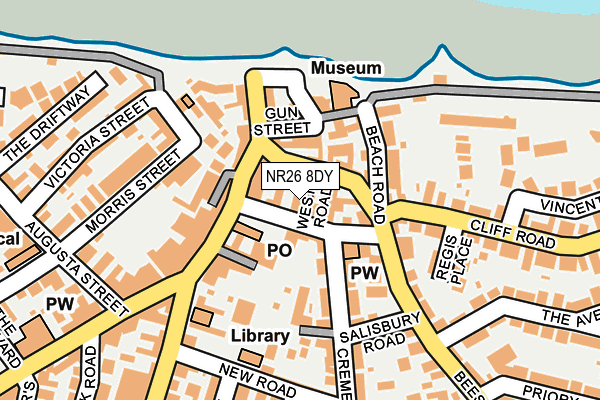 NR26 8DY map - OS OpenMap – Local (Ordnance Survey)