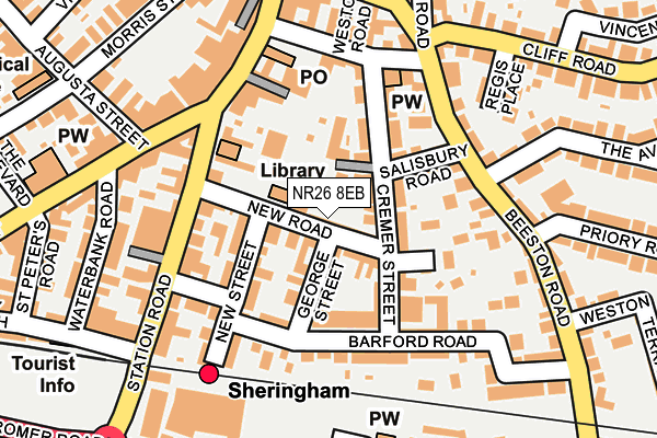 NR26 8EB map - OS OpenMap – Local (Ordnance Survey)