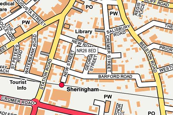 NR26 8ED map - OS OpenMap – Local (Ordnance Survey)