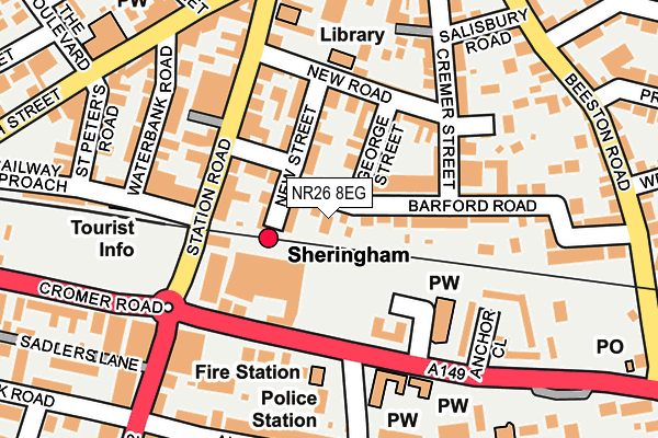 NR26 8EG map - OS OpenMap – Local (Ordnance Survey)