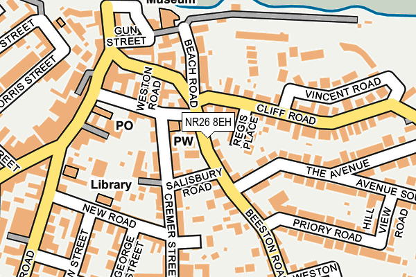 NR26 8EH map - OS OpenMap – Local (Ordnance Survey)