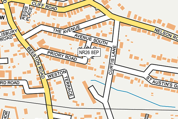 NR26 8EP map - OS OpenMap – Local (Ordnance Survey)