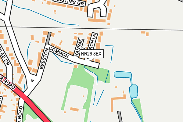 NR26 8EX map - OS OpenMap – Local (Ordnance Survey)